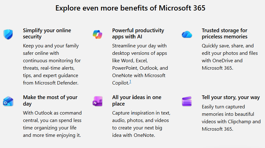 Explore benefits of Microsoft 365