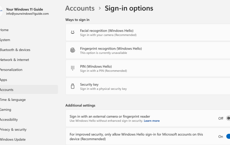 Windows Hello in Windows 11: A Complete Guide to PIN, Fingerprint and Face Sign-In
